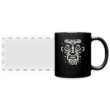 Petroglyph Rock Art Ancient Rock Drawing Indian - Panorama-Tasse farbig - Schwarz - Vorne