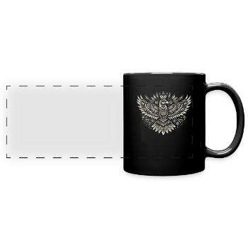 Petroglyph Rock Art Ancient Rock Drawing Indian - Full Colour Panoramic Mug - black - Front