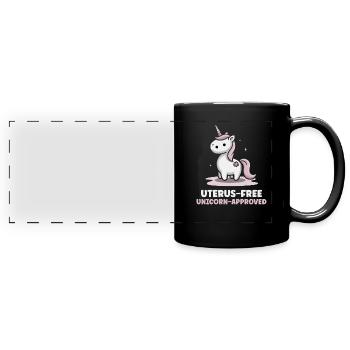 Hysterektomie-operation Zur Wiederherstellung Der - Panorama-Tasse farbig - Schwarz - Vorne