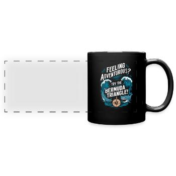 Mysteriöses Verschwindenlassen Im Bermudadreieck - Panorama-Tasse farbig - Schwarz - Vorne