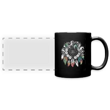 Attrape-rêves Attrape-rêves spirituel bohème - Mug panoramique uni - noir - Devant