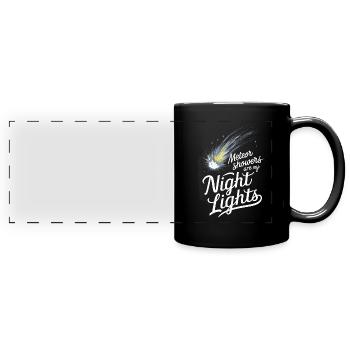 Stargazing And Meteor Shower Enthusiast - Full Colour Panoramic Mug - black - Front