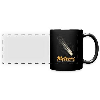 Stargazing And Meteor Shower Enthusiast - Full Colour Panoramic Mug - black - Front