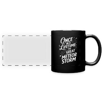 Stargazing And Meteor Shower Enthusiast - Full Colour Panoramic Mug - black - Front