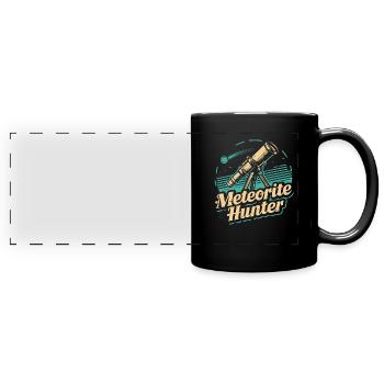 Stargazing And Meteor Shower Enthusiast - Panorama-Tasse farbig - Schwarz - Vorne
