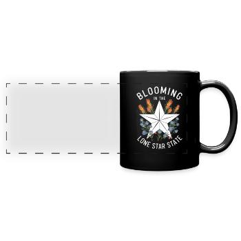 Texas Wildflowers Season Fields Flowers Texas - Full Colour Panoramic Mug - black - Front