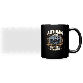 Autumnal blaze of colour for nature lovers and - Full Colour Panoramic Mug - black - Front
