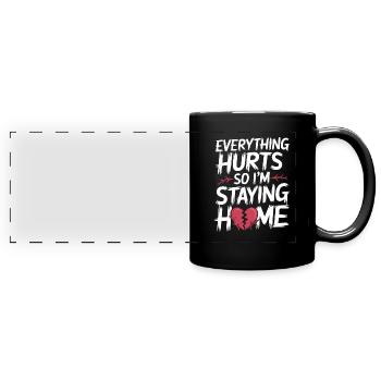 Introversion Alternativer Stil Emotional - Panorama-Tasse farbig - Schwarz - Vorne