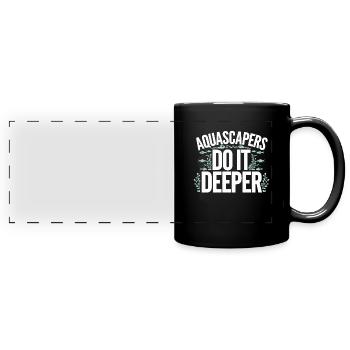 Aquascaping Enthusiast Underwater Gardening - Panorama-Tasse farbig - Schwarz - Vorne