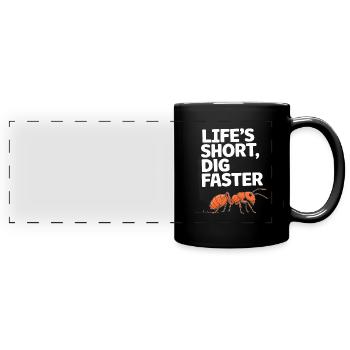 Explore the Fascinating World of Ant Keeping with - Panorama-Tasse farbig - Schwarz - Vorne