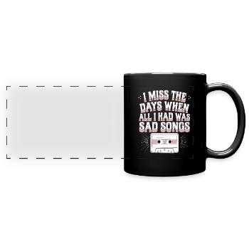 Introversion Alternative Style Emotional - Panorama-Tasse farbig - Schwarz - Vorne