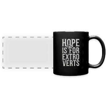 Introversion Alternative Style Emotional - Panorama-Tasse farbig - Schwarz - Vorne