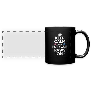 Furry Fandom Enthousiaste Cosplay Fun et Fursuiting - Mug panoramique uni - noir - Devant