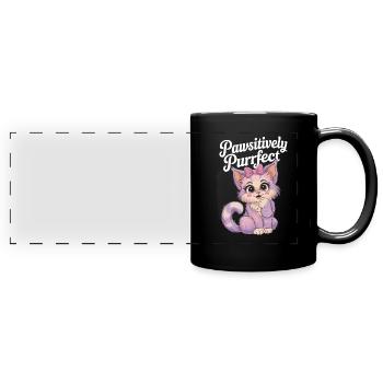 Furry Fandom Enthousiaste Cosplay Fun et Fursuiting - Mug panoramique uni - noir - Devant
