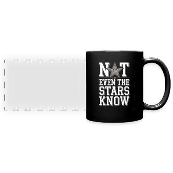 Astrologie-skeptiker: Kritisches Denken - Panorama-Tasse farbig - Schwarz - Vorne
