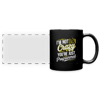 Mind Control Mk-Ultra Conspiracy And Government - Full Colour Panoramic Mug - black - Front