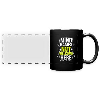 Mind Control Mk-Ultra Conspiracy And Government - Full Colour Panoramic Mug - black - Front