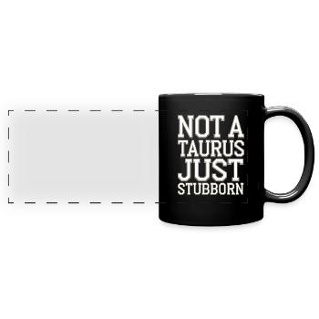 Astrologie-skeptiker: Kritisches Denken - Panorama-Tasse farbig - Schwarz - Vorne
