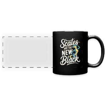 Lizard People Reptile Conspiracy And Secret - Full Colour Panoramic Mug - black - Front