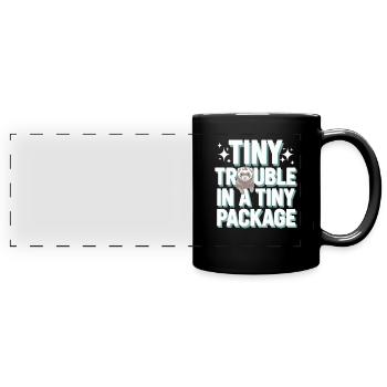 Propriétaire de furet, Amateur de furets, Bonbons - Mug panoramique uni - noir - Devant