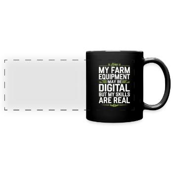 Farming Simulator Virtual Farming Game Fan Farm - Panorama-Tasse farbig - Schwarz - Vorne