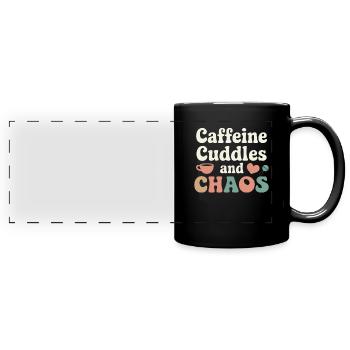Elternschafts-humor Neue Väter Haben Zum Ersten - Panorama-Tasse farbig - Schwarz - Vorne