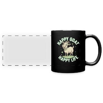 DIY mushroom enthusiasts Home mushroom cultivation - Full Colour Panoramic Mug - black - Front