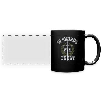 Renaissance-schwertkämpfer Hema Historisches - Panorama-Tasse farbig - Schwarz - Vorne