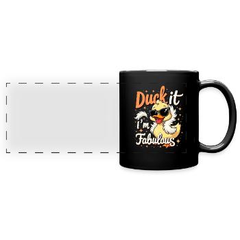 Nutztier-enten-enthusiasten Hinterhof-enten - Panorama-Tasse farbig - Schwarz - Vorne