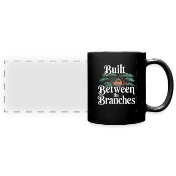Baumhausbauer Diy-baumhausbau - Panorama-Tasse farbig - Schwarz - Vorne