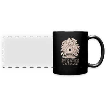 Baumhausbauer Diy-baumhausbau - Panorama-Tasse farbig - Schwarz - Vorne