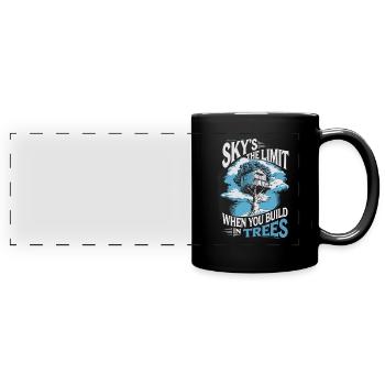 Baumhausbauer Diy-baumhausbau - Panorama-Tasse farbig - Schwarz - Vorne