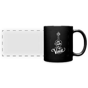 Violonistes, Instrumentistes à cordes, Musique classique - Mug panoramique uni - noir - Devant