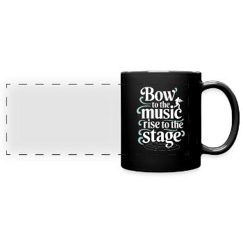 Violonistes, Instrumentistes à cordes, Musique classique - Mug panoramique uni - noir - Devant
