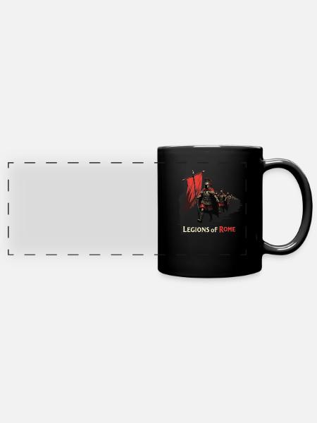 Geschichtsinteressierte Antikes Rom Enthusiasten - Panorama-Tasse farbig - Schwarz