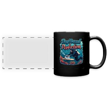 Extreme Ironing Competitive Funny - Full Colour Panoramic Mug - black - Front