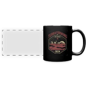 Astrobiology Space Exploration Extraterrestrial - Full Colour Panoramic Mug - black - Front
