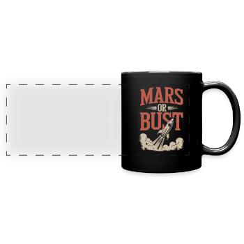 Astrobiology Space Exploration Extraterrestrial - Full Colour Panoramic Mug - black - Front