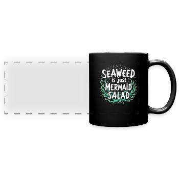 Sirène Artiste sous-marin Sirène - Mug panoramique uni - noir - Devant