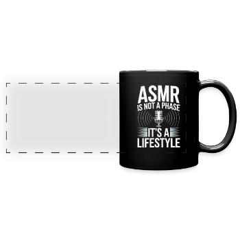 Asmr Creator Sensorische Entspannung Beruhigender - Panorama-Tasse farbig - Schwarz - Vorne