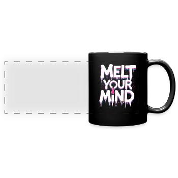 Lava -lampe Retro Ästhetische Psychedelische - Panorama-Tasse farbig - Schwarz - Vorne