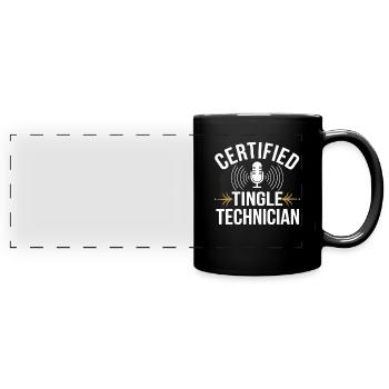Asmr Creator Sensorische Entspannung Beruhigender - Panorama-Tasse farbig - Schwarz - Vorne