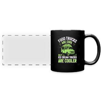 Propriétaire d'un camion de crème glacée Frozen Treats Mobile Dessert - Mug panoramique uni - noir - Devant