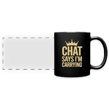 Gaming Streamer Live-streaming Gamer Inhalte - Panorama-Tasse farbig - Schwarz - Vorne