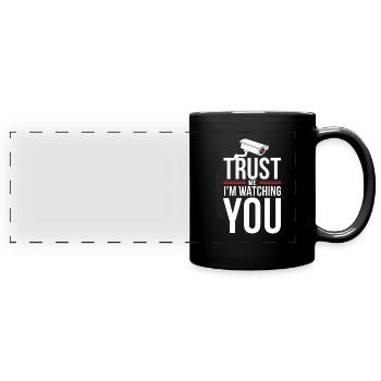 Sécurité privée Professionnel Garde du corps Vip - Mug panoramique uni - noir - Devant
