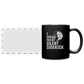 Frères et sœurs autistes - Mug panoramique uni - noir - Devant