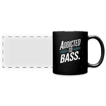 Basse, Guitariste, Musicien, Matériel, Funk, Rock, Jazz - Mug panoramique uni - noir - Devant