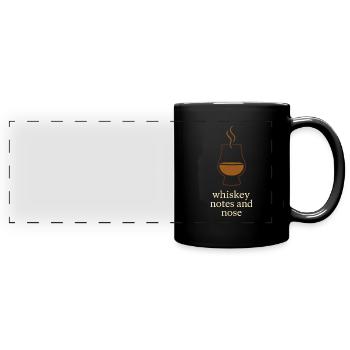 Whisky -liebhaber Verkostungsclub Bourbon Scotch - Panorama-Tasse farbig - Schwarz - Vorne
