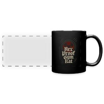 Goth Gym Dark Fitness Alternative Training Gothic - Full Colour Panoramic Mug - black - Front