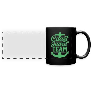 Coast Guard Team Coast Guard Water Protection Police - Full Colour Panoramic Mug - black - Front